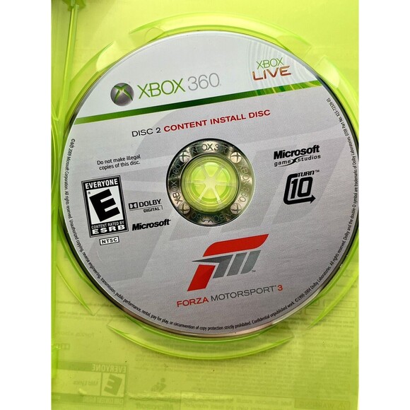 Forza Motorsport 3 Microsoft Xbox 360 2009 Double Disc Used CIB - TESTED - Picture 8 of 9
